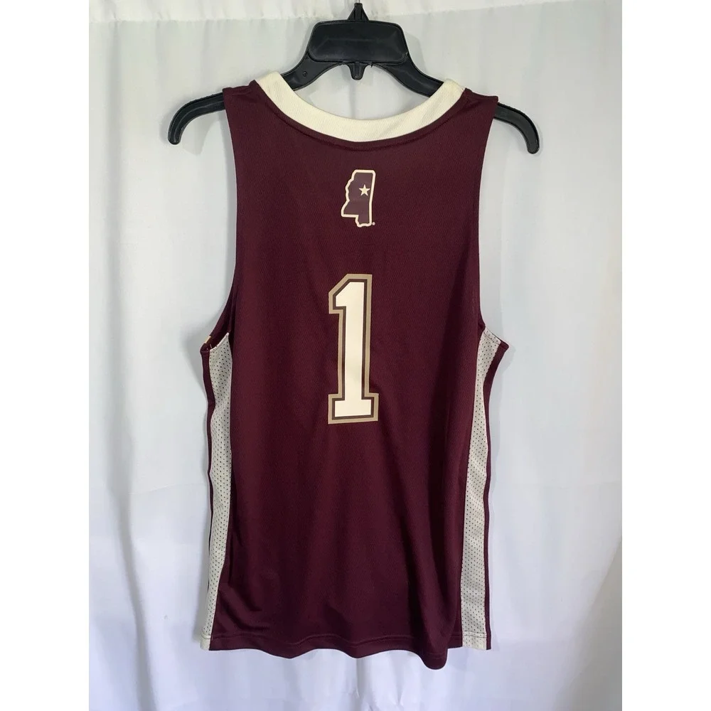 NWT Mississippi‎ State Bulldogs Basketball Adidas Retro Jersey #1 Small